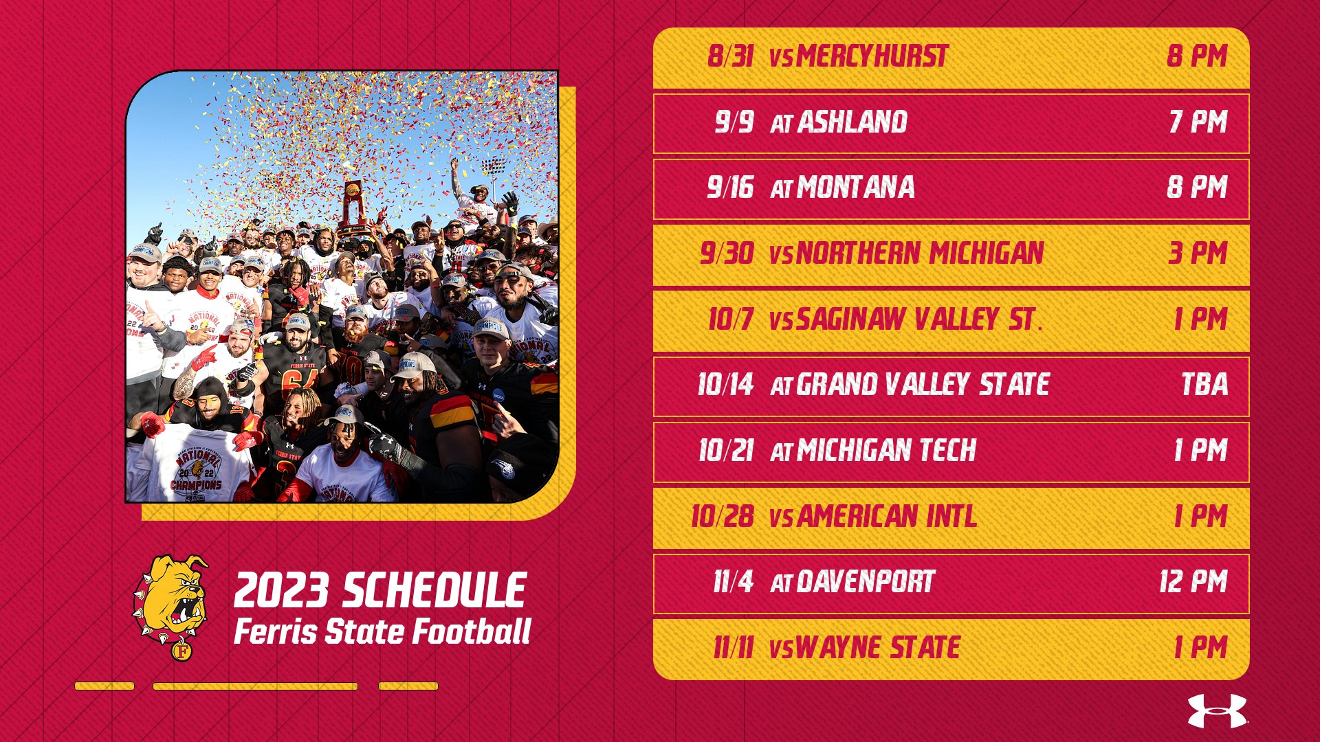Single-Game Tickets On Sale Now For All 2023 Ferris State Football Home Contests