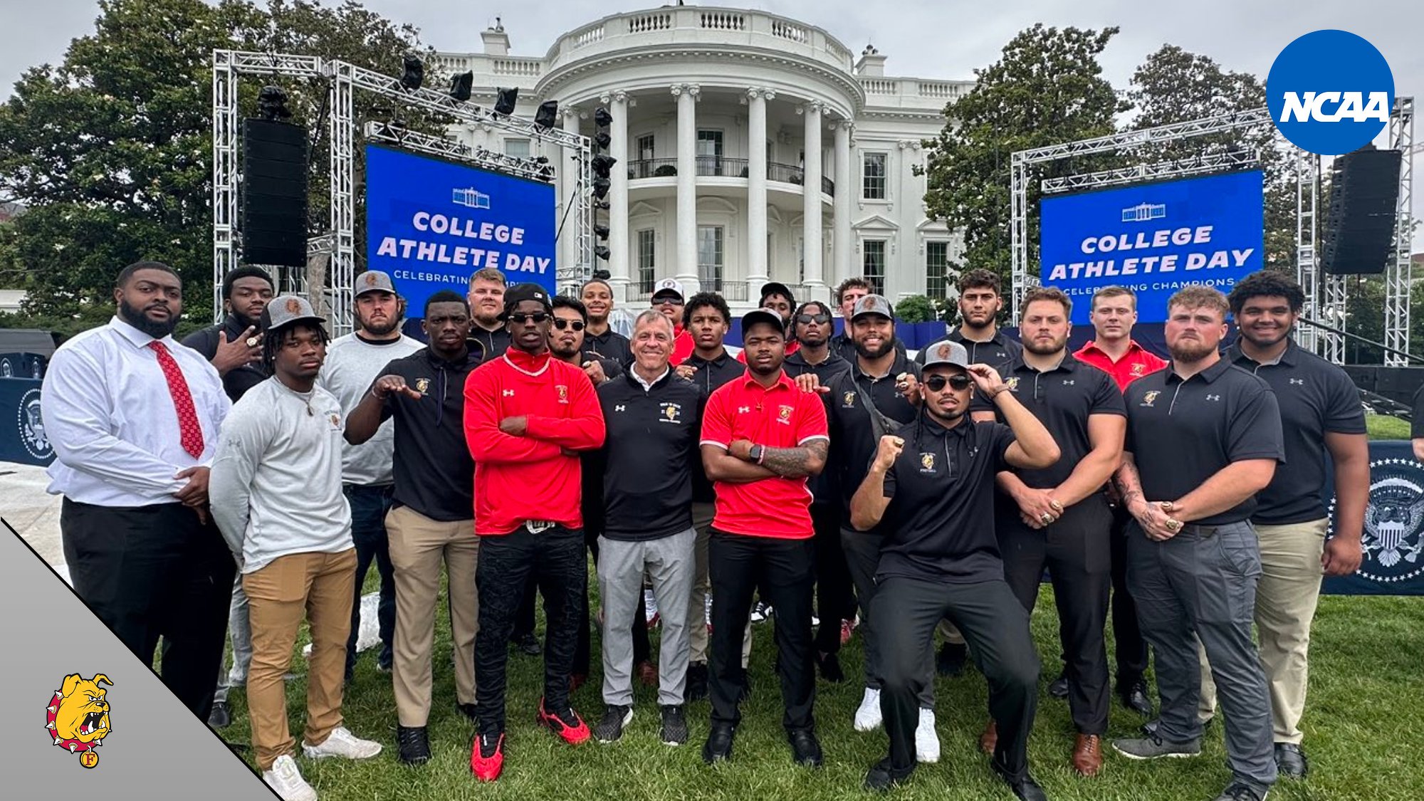 Ferris State Football Honored During Memorable National Championship Trip To The White House