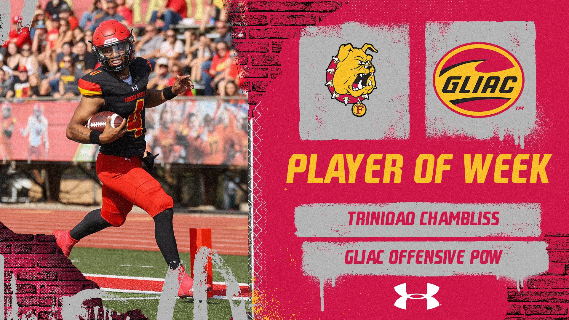 Ferris State's Trinidad Chambliss Tabbed GLIAC Offensive Player Of The Week