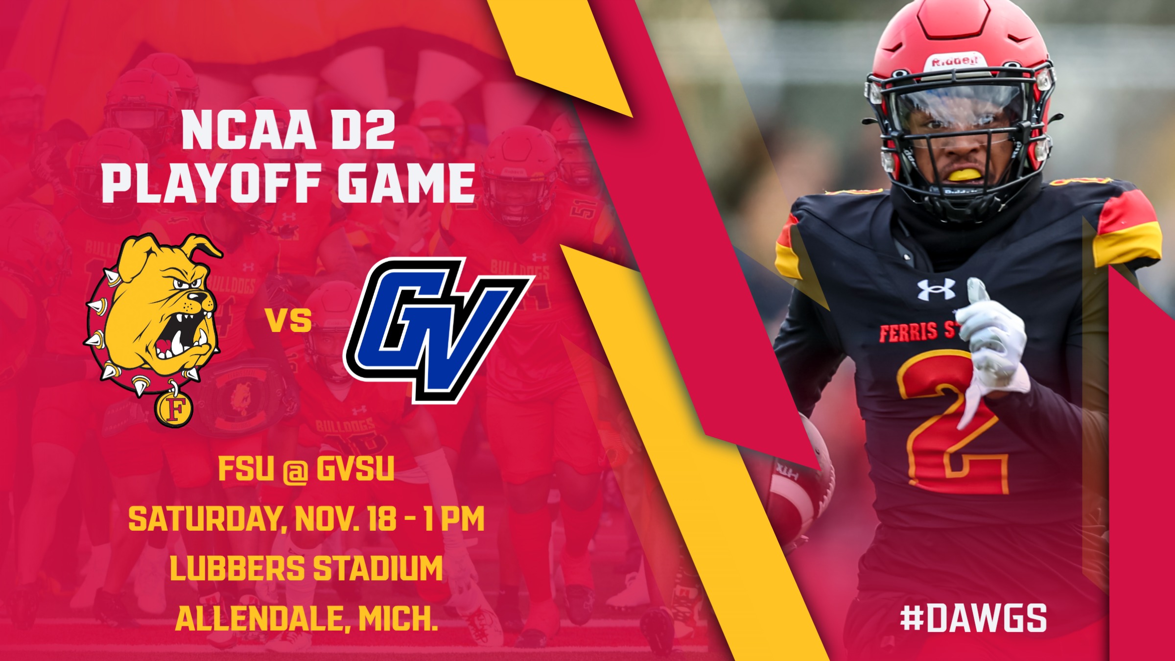 PREVIEW: Ferris State Takes On Rival GVSU In NCAA D2 Playoff Showdown Saturday