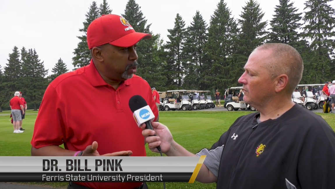 Ferris State Football 2024 Golf Outing - President Bill Pink Interview