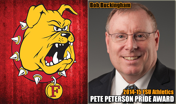 Longtime Supporter Bob Buckingham Honored As Ferris State's Pete Peterson "Bulldog Pride" Award Recipient