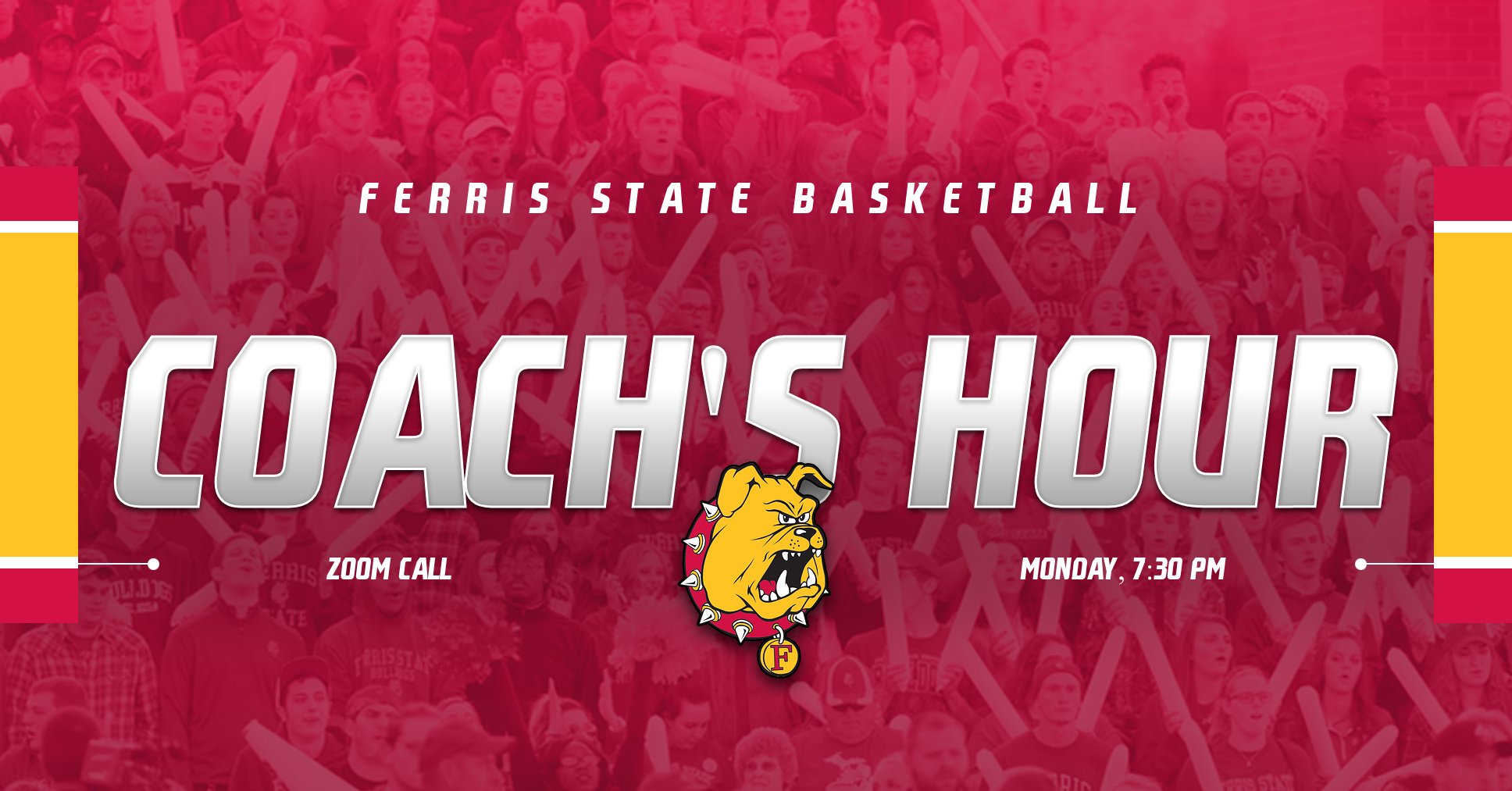 Ferris State Men's Basketball To Hold "Coach's Hour" Zoom Call On Monday Evening