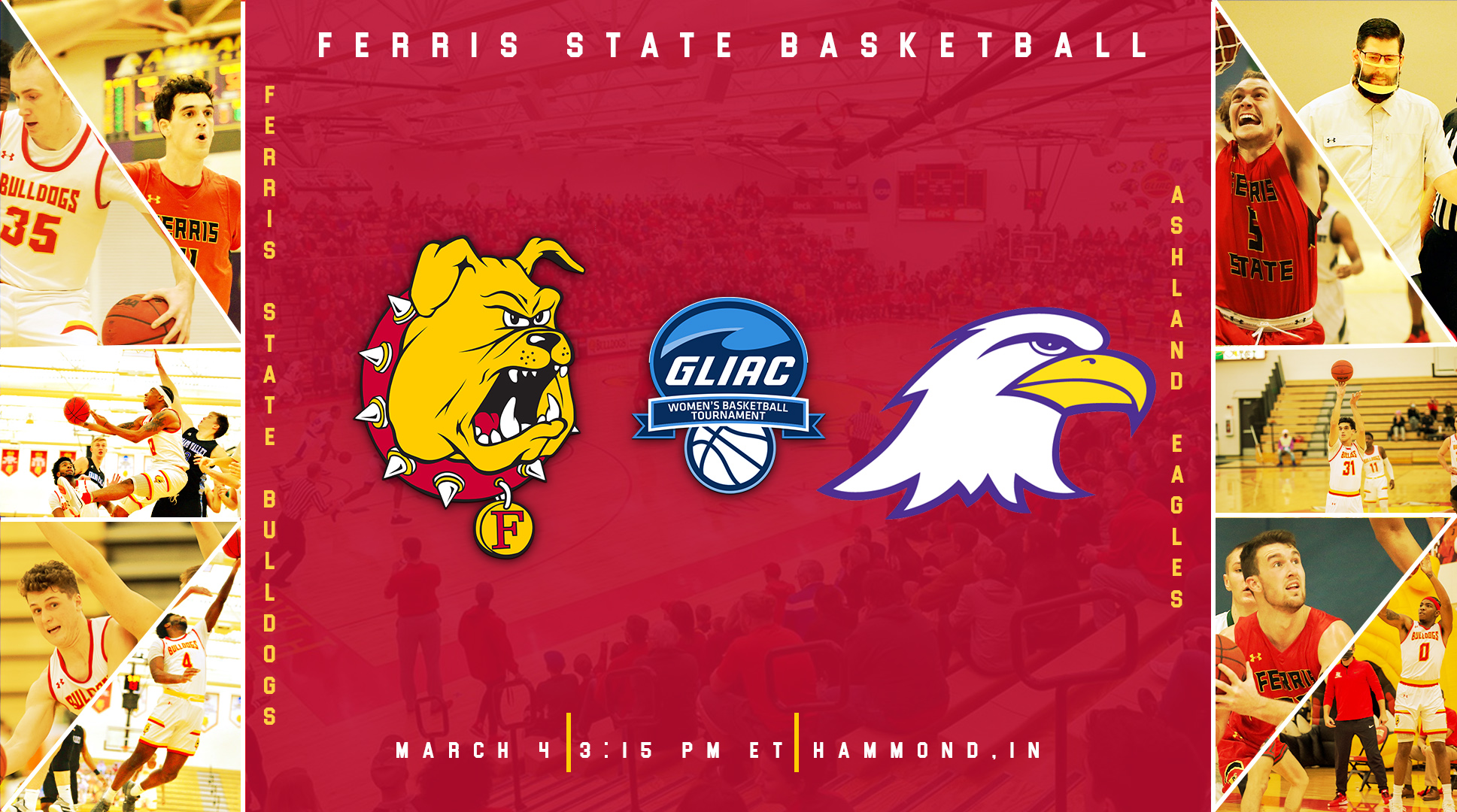 Ferris State Squares Off With Ashland In GLIAC Men's Basketball Quarterfinals On Thursday