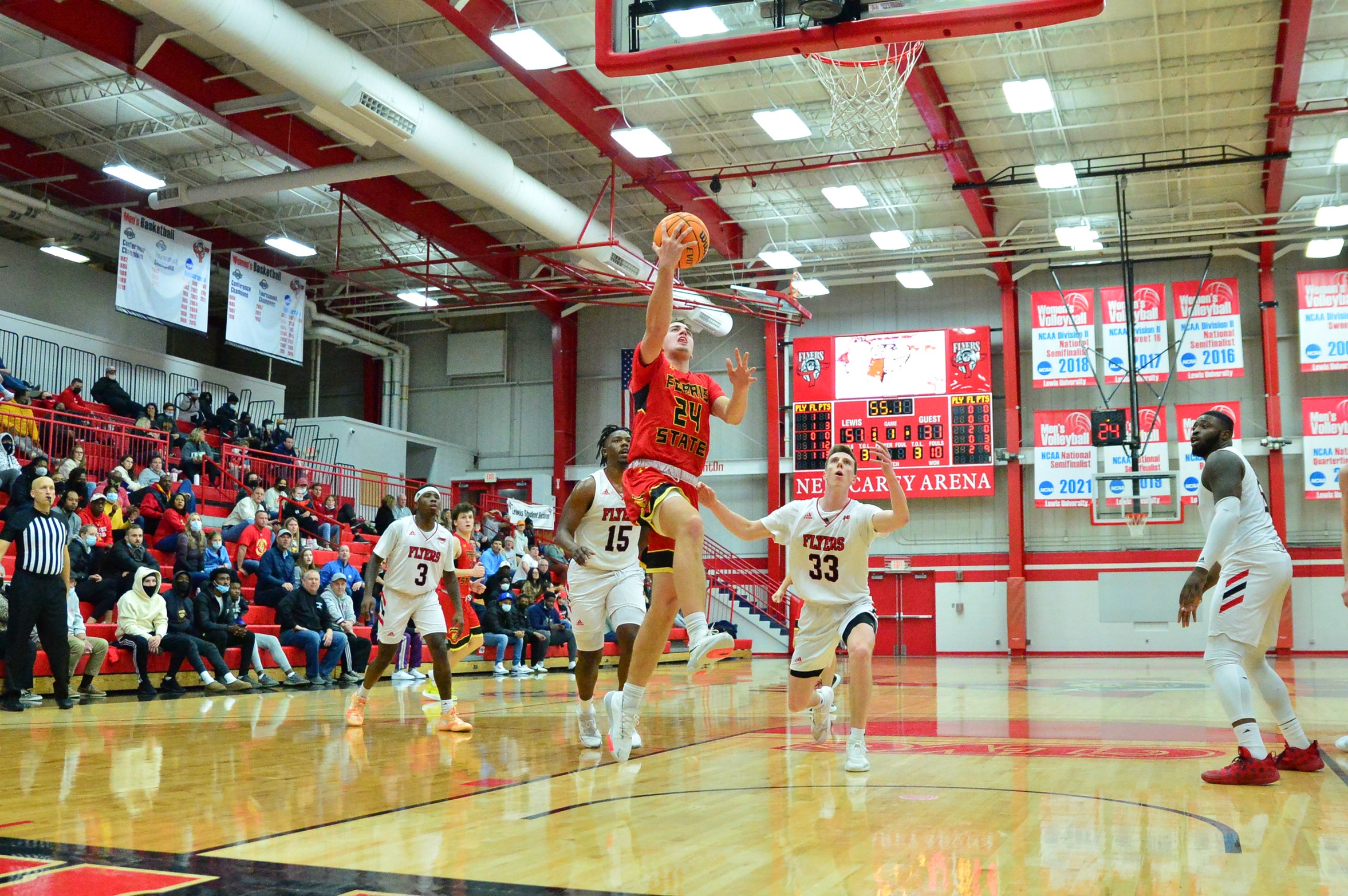 Ferris State Battles Back Late In Five-Point Road Setback At Lewis