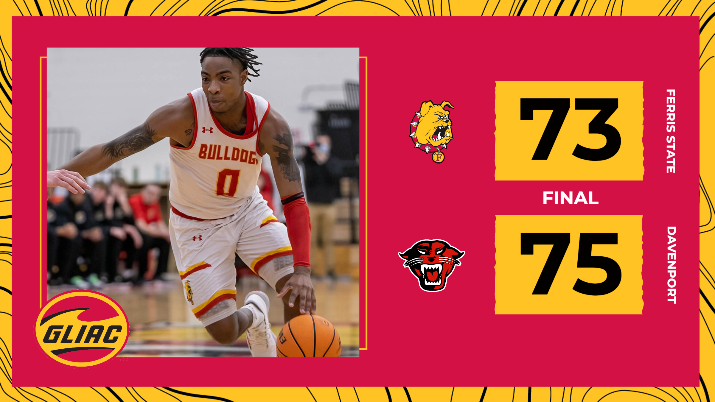 Ferris State Suffers First Conference Setback Of Season In Monday Matchup At Davenport