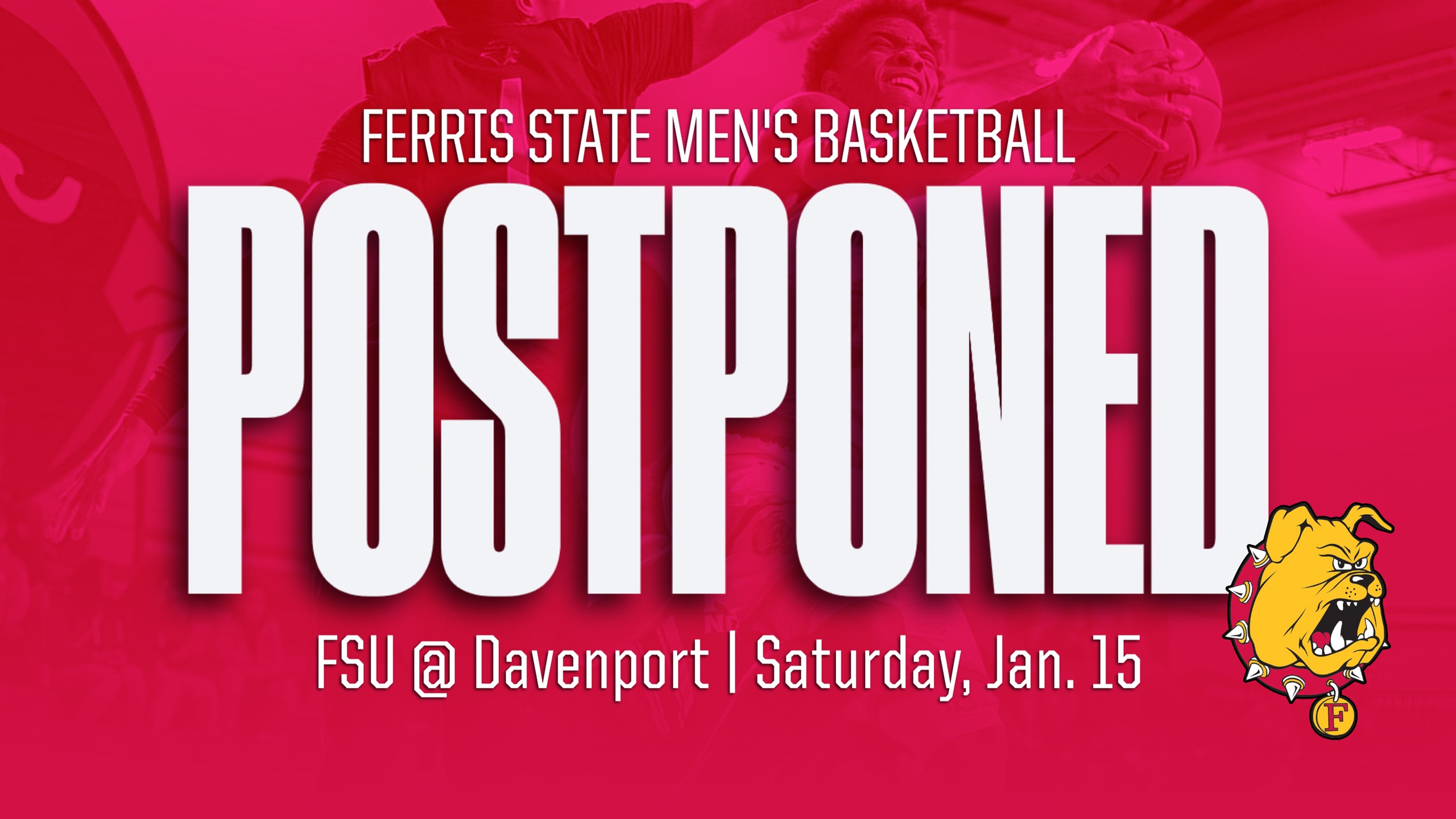 Ferris State Men's Basketball Road Contest At Davenport On Saturday Postponed