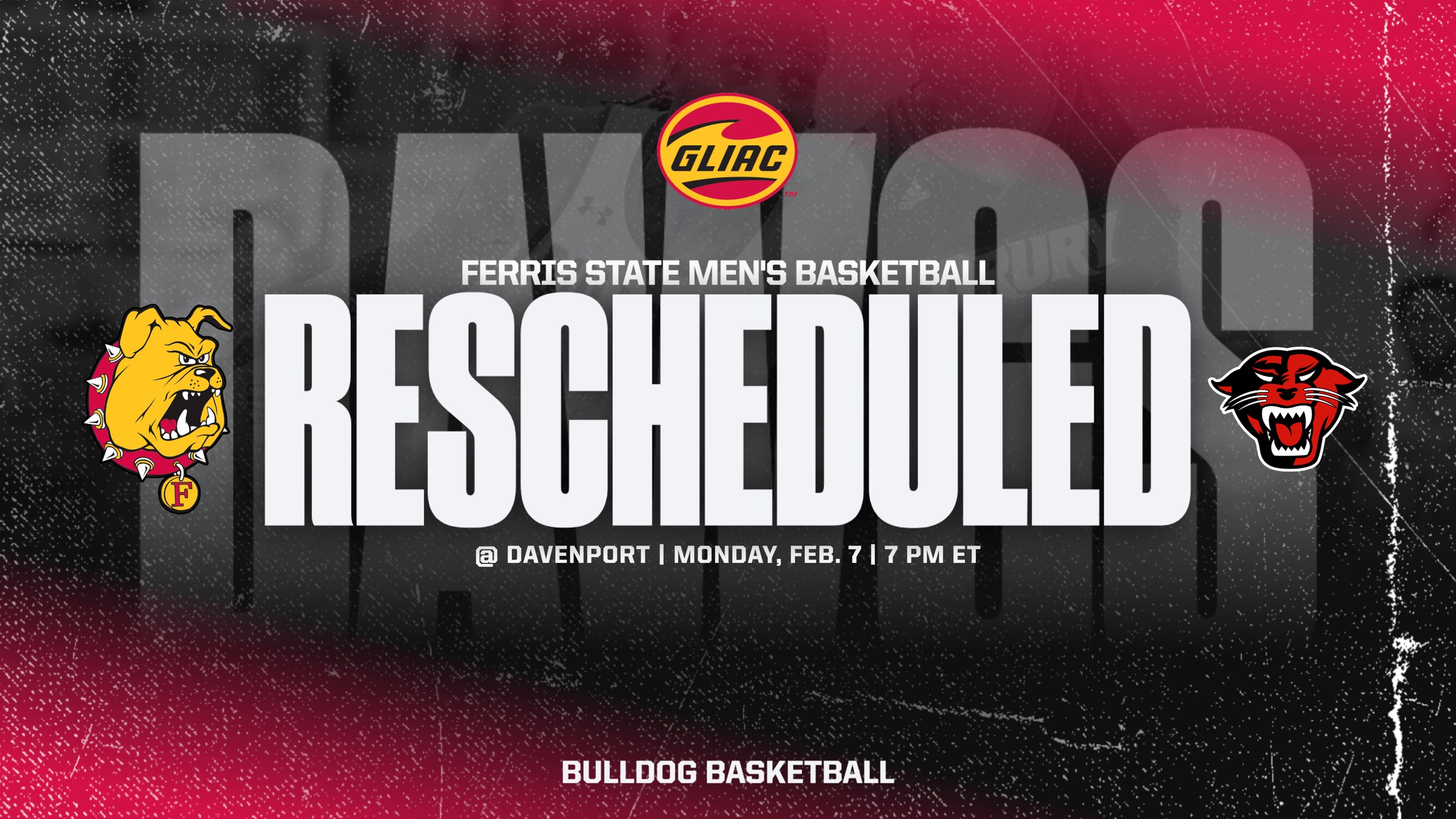 Men's Basketball Road Contest At Davenport Rescheduled For Feb. 7