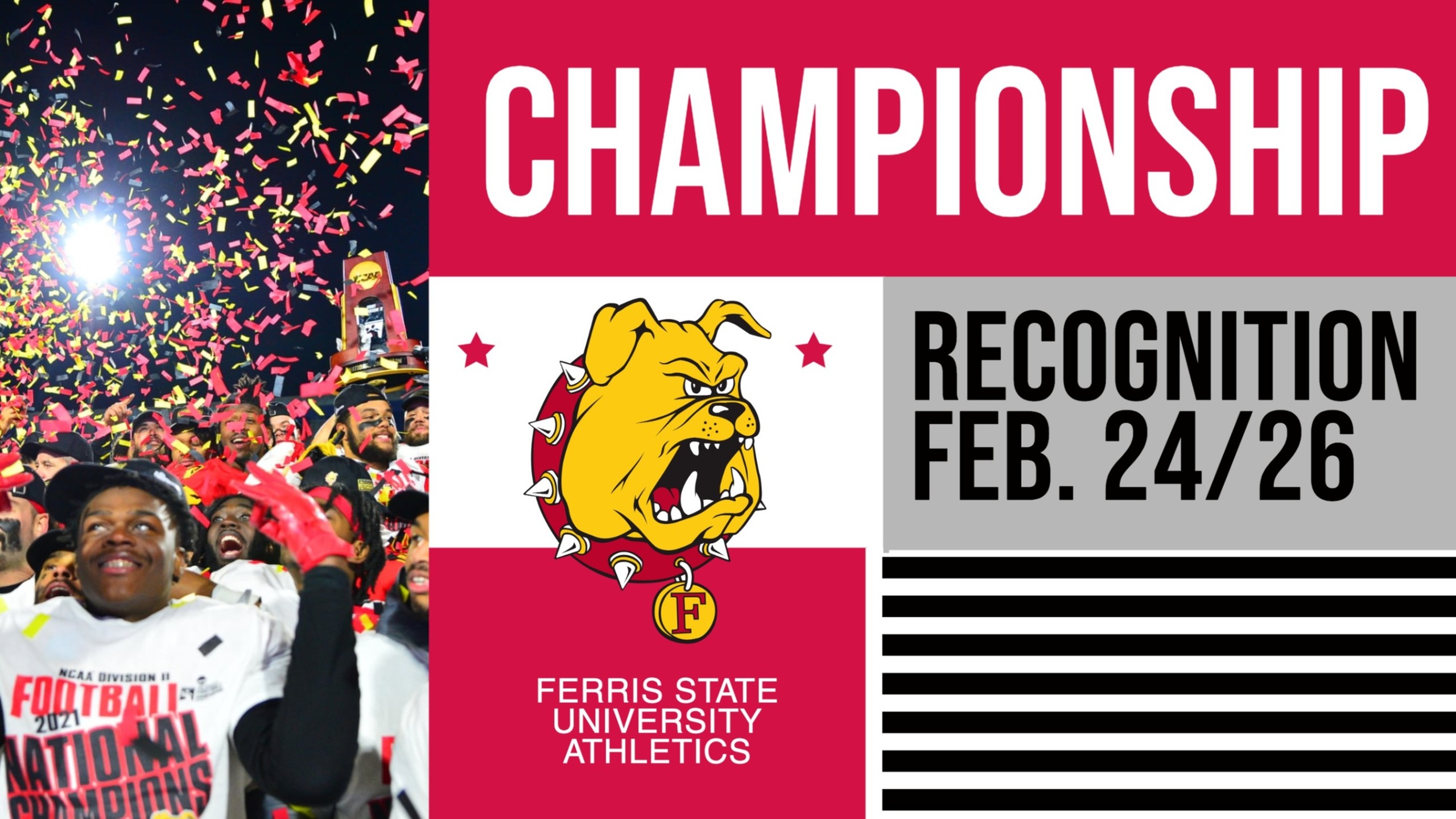 Ferris State To Honor Fall Championship Teams During Home Hoops Action This Week