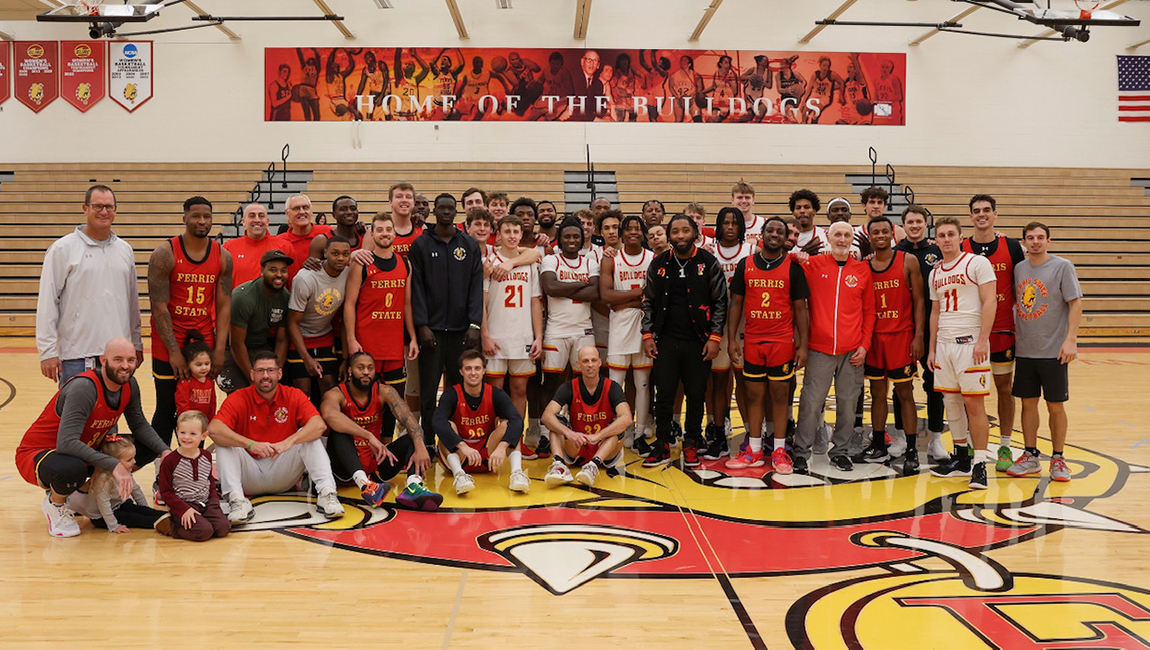 Ferris State Basketball Pulls Away From Talented Alumni Squad For Victory