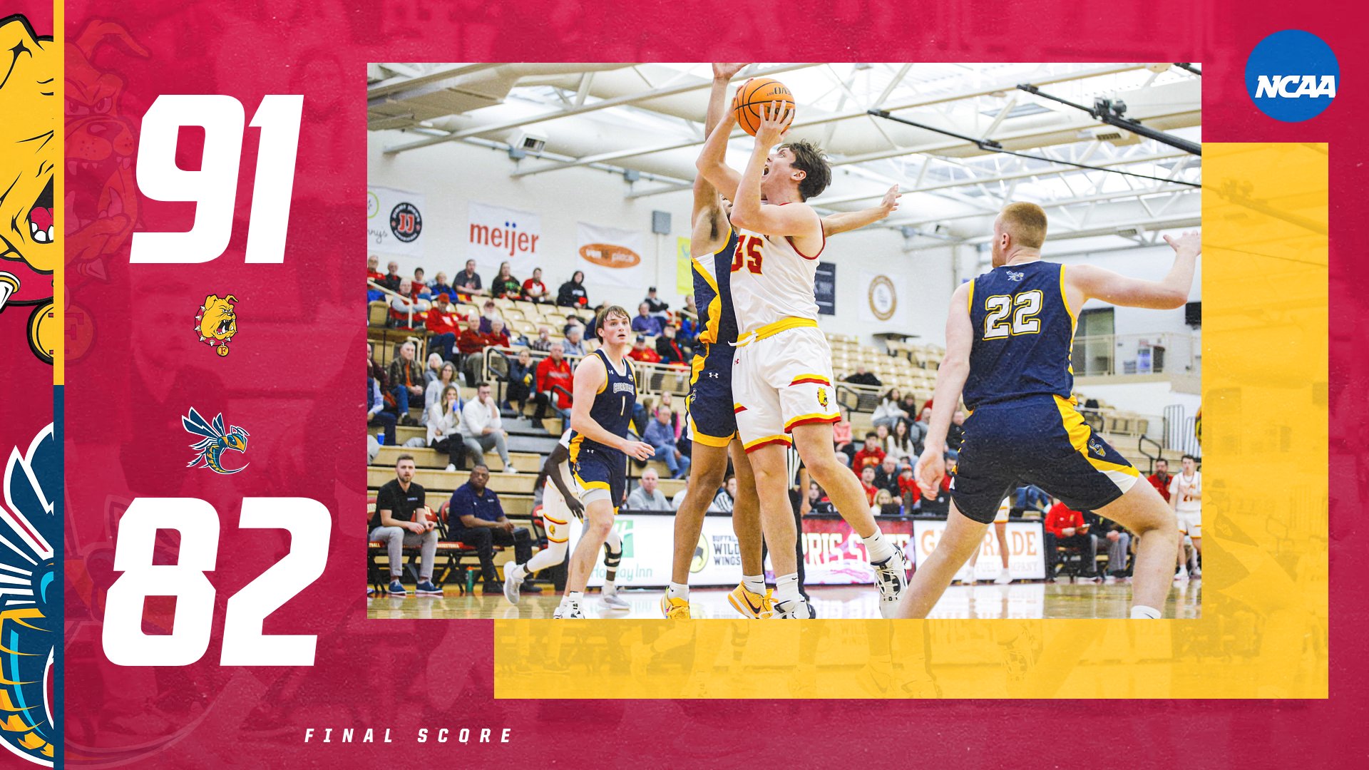 Big Second Half Sparks Ferris State To Regional Victory Over Cedarville