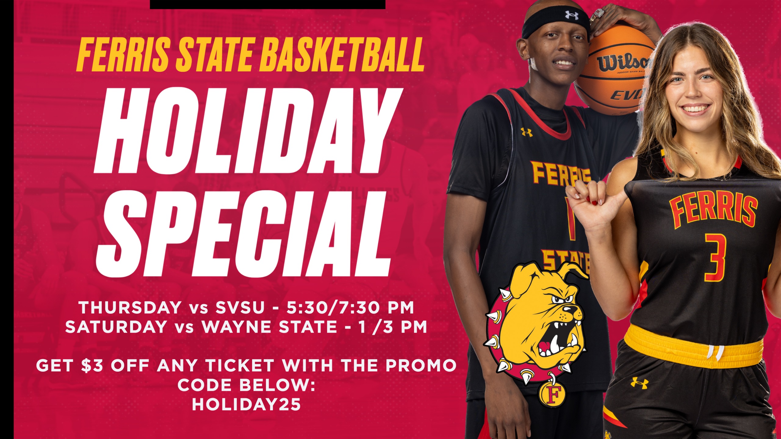 Ferris State Basketball Teams Open New Year At Home This Week; Special Ticket Promotion!