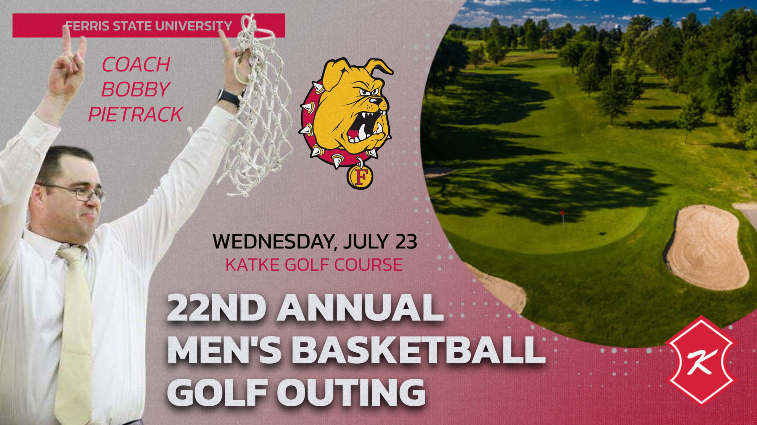 22nd Annual Ferris State Men's Basketball Golf Outing Set For July 23 At Katke Golf Course