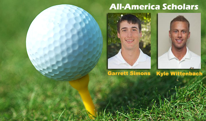 Wittenbach, Simons Tabbed As All-America Golf Scholars