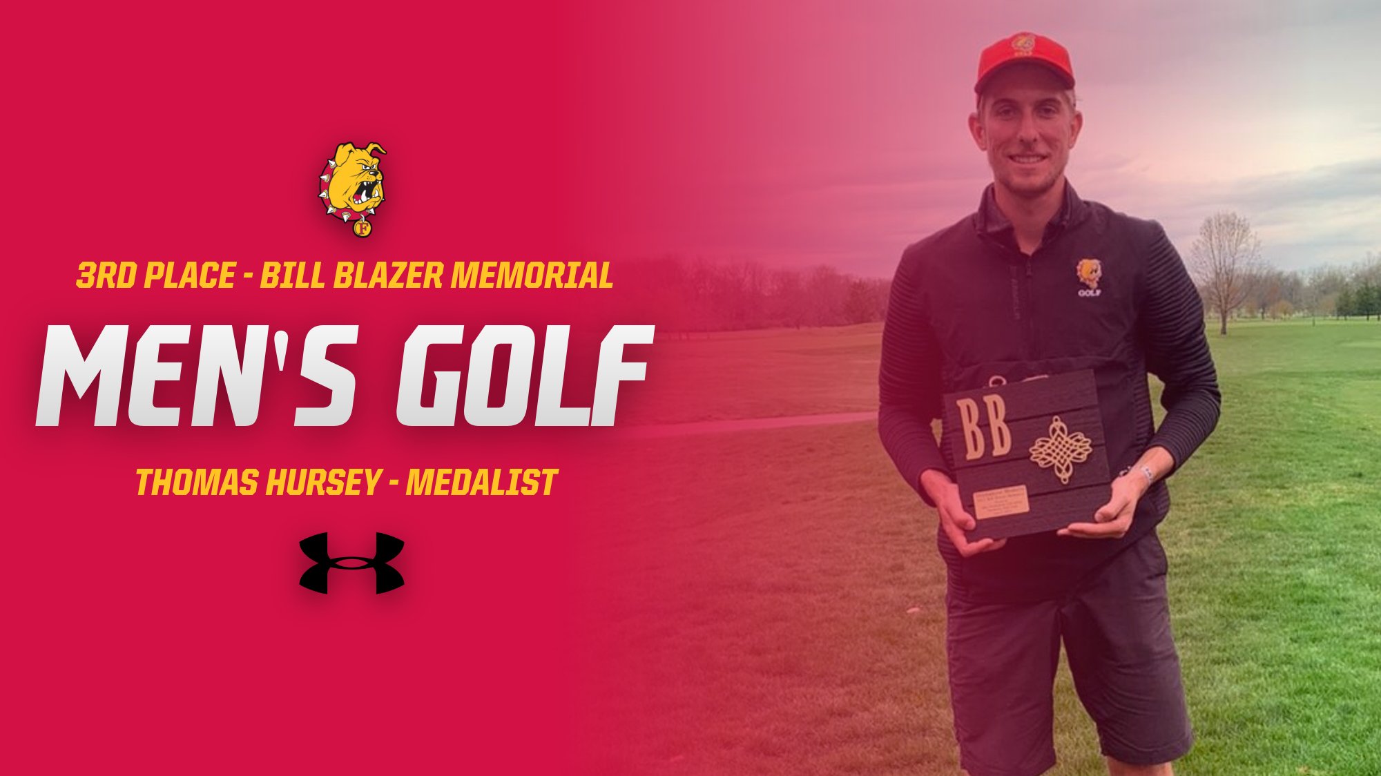 Ferris State Men's Golf Finishes Third As Hursey Wins Second-Straight Medalist Honor