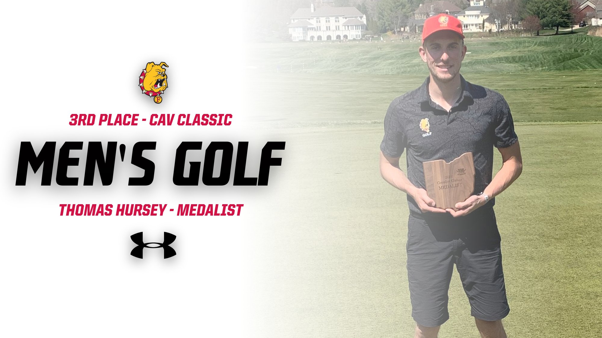 Hursey Wins Medalist Honors As Ferris State Men's Golf Takes Third Place At Cav Classic
