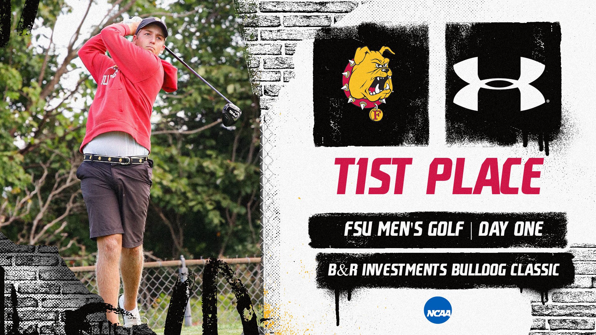 Ferris State Men's Golf Tied For 1st Place Overall Following First Two Rounds At Home Invite