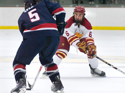 Casey Haines tallied Ferris State's final two goals, including the game-winner, in Friday's overtime victory.