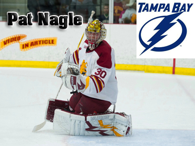 NHL's Tampa Bay Lightning Sign Bulldog Goaltender Pat Nagle