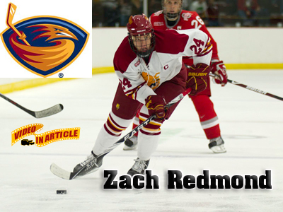 Zach Redmond Signs NHL Deal With The Atlanta Thrashers