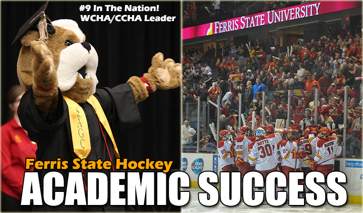 Ferris State Hockey Leads Conference & Ranked Among Top 10 Nationally In NCAA Academic Report