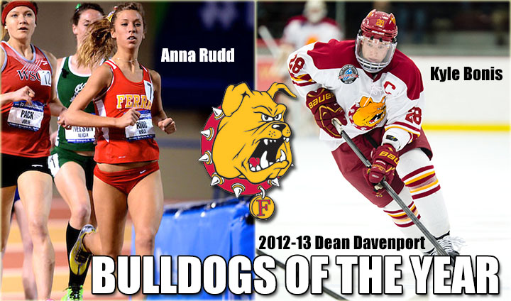 Kyle Bonis & Anna Rudd Chosen As Ferris State's 2012-13 Dean Davenport "Bulldog of the Year" Award Winners