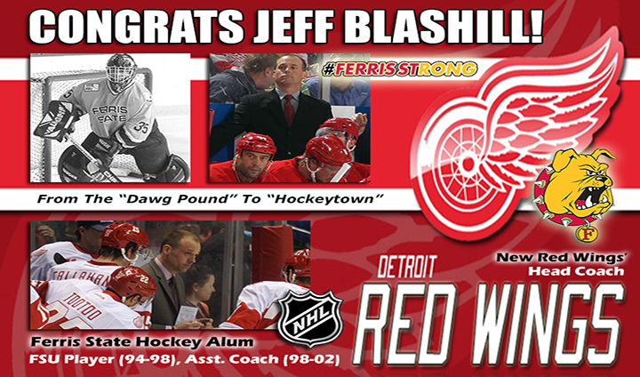 Ferris State Hockey Alum & Former Coach Jeff Blashill Tabbed To Lead NHL's Detroit Red Wings!