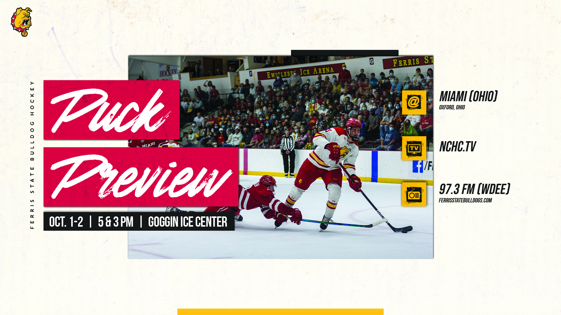 Puck Preview - Week 1 - Bulldogs Travel To Oxford to Open Season at Miami