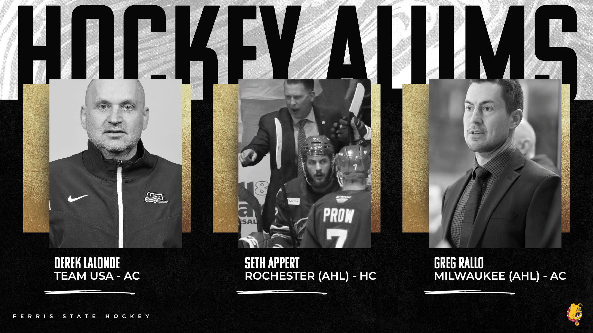 Ferris State Hockey Alums Achieving Coaching Success In International & Pro Competition This Month