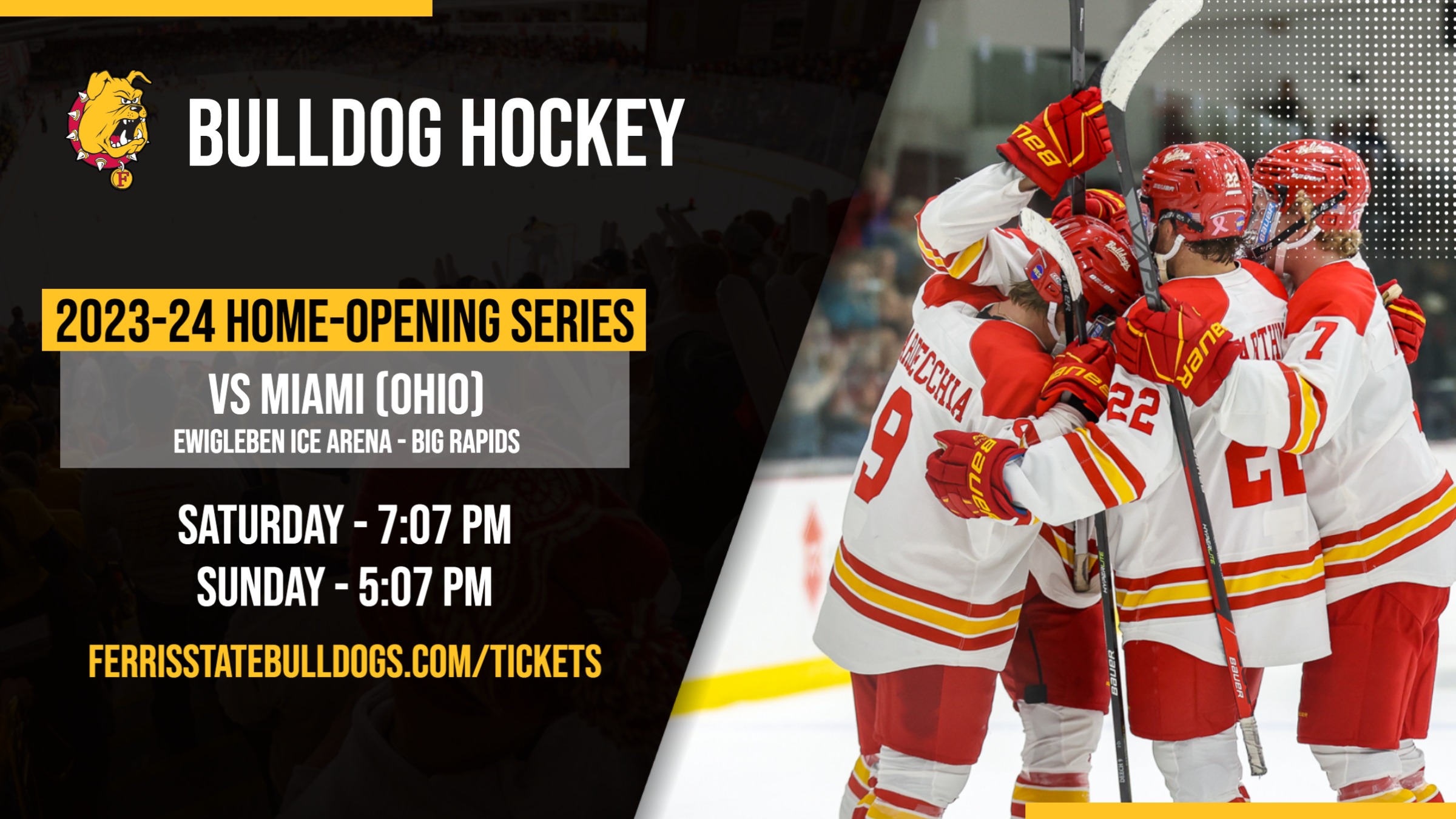 Bulldog Hockey Drops The Puck At Home This Weekend Against Miami (Ohio)