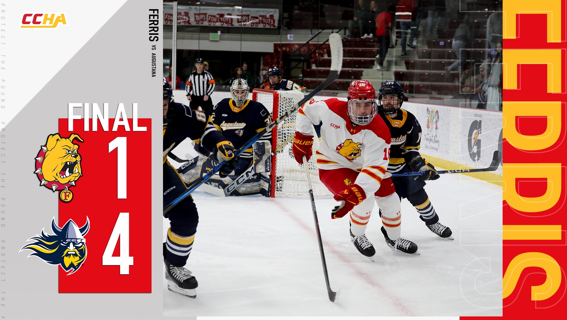 Ferris State Hockey Suffers 4-1 Home Setback Against Augustana