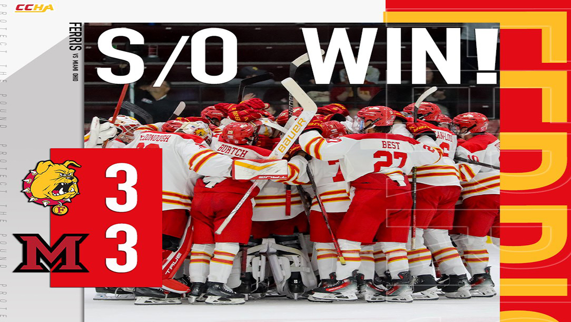 Ferris State Hockey Opens 50th Season With Shootout Win Over Miami