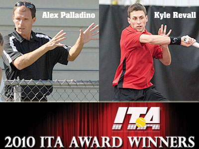 Head Coach Alex Palladino and senior Kyle Revall both received ITA regional postseason awards (FSU Photo Services)