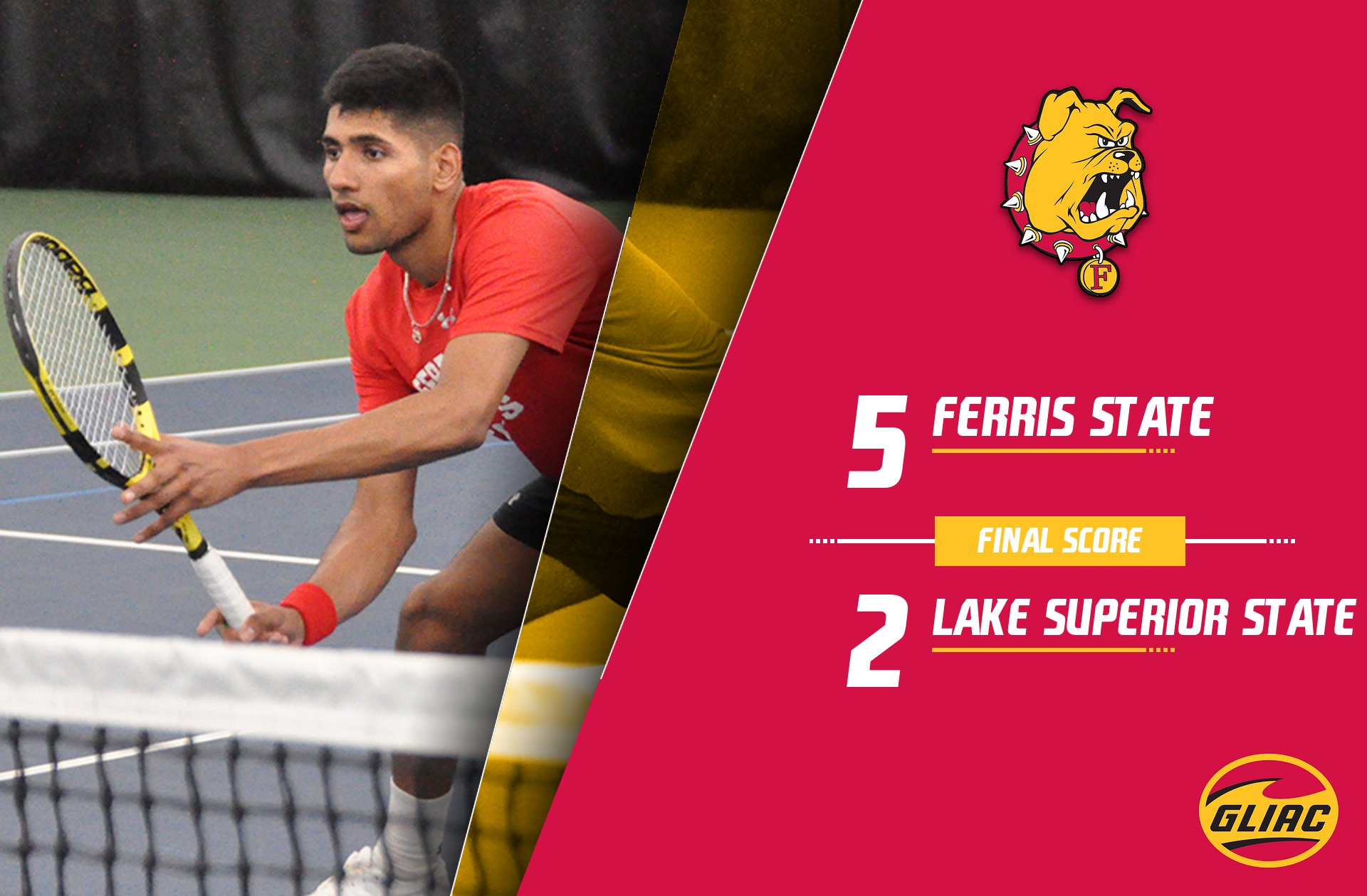 Ferris State Men's Tennis Moves Closer To GLIAC Outright Championship With Victory