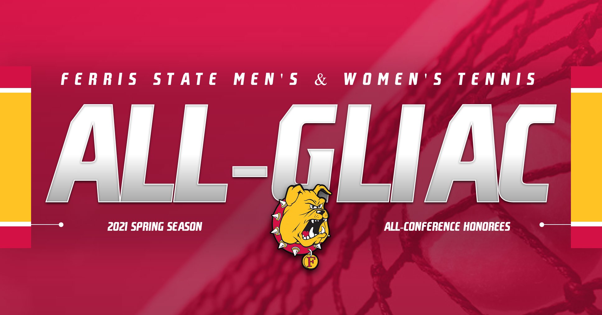 Ferris State Tennis Dominates All-GLIAC Tennis Selections With Five Major Awards