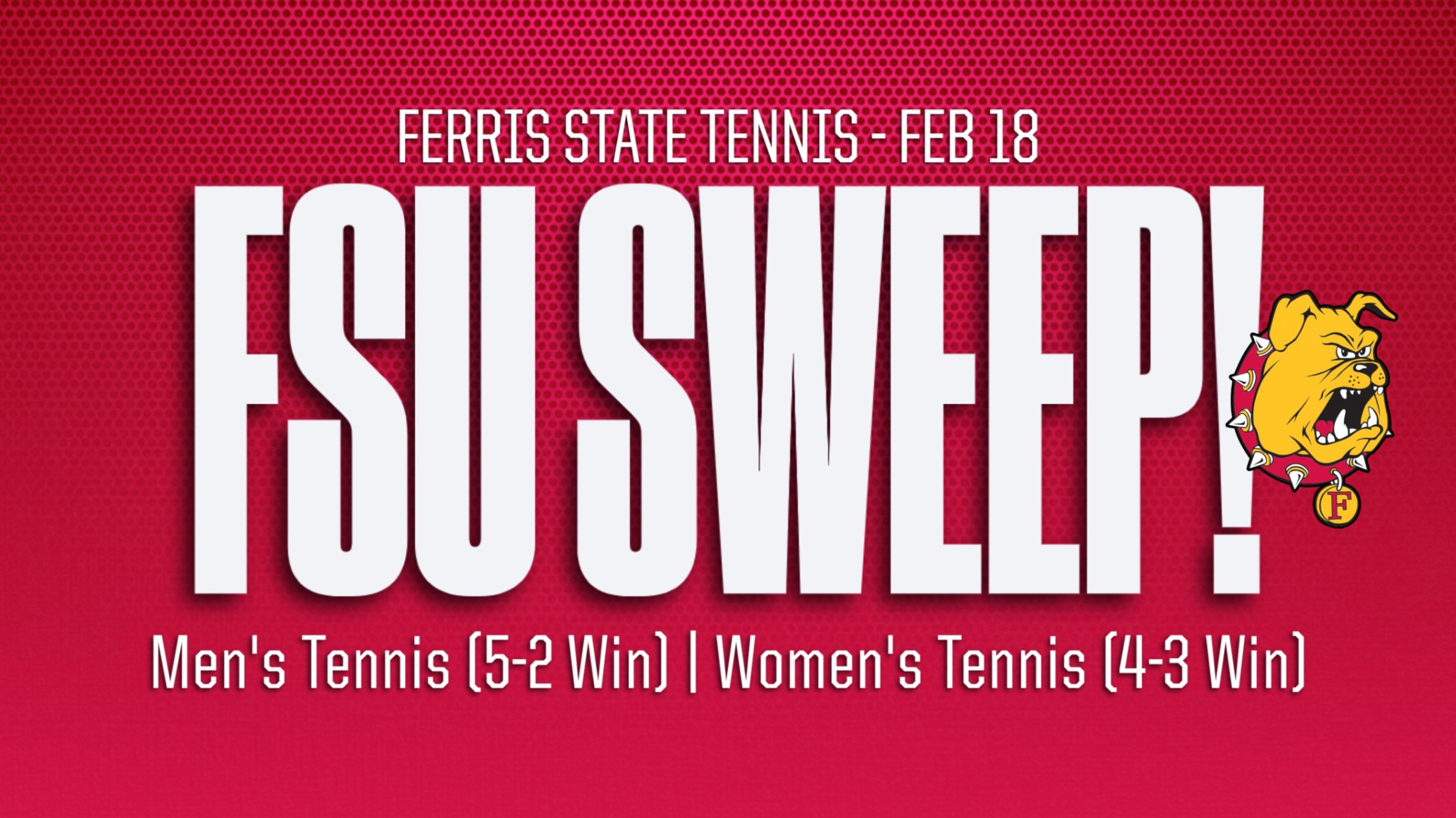 Ferris State Tennis Teams Garner Sweep Over Walsh In Regional Action At Home