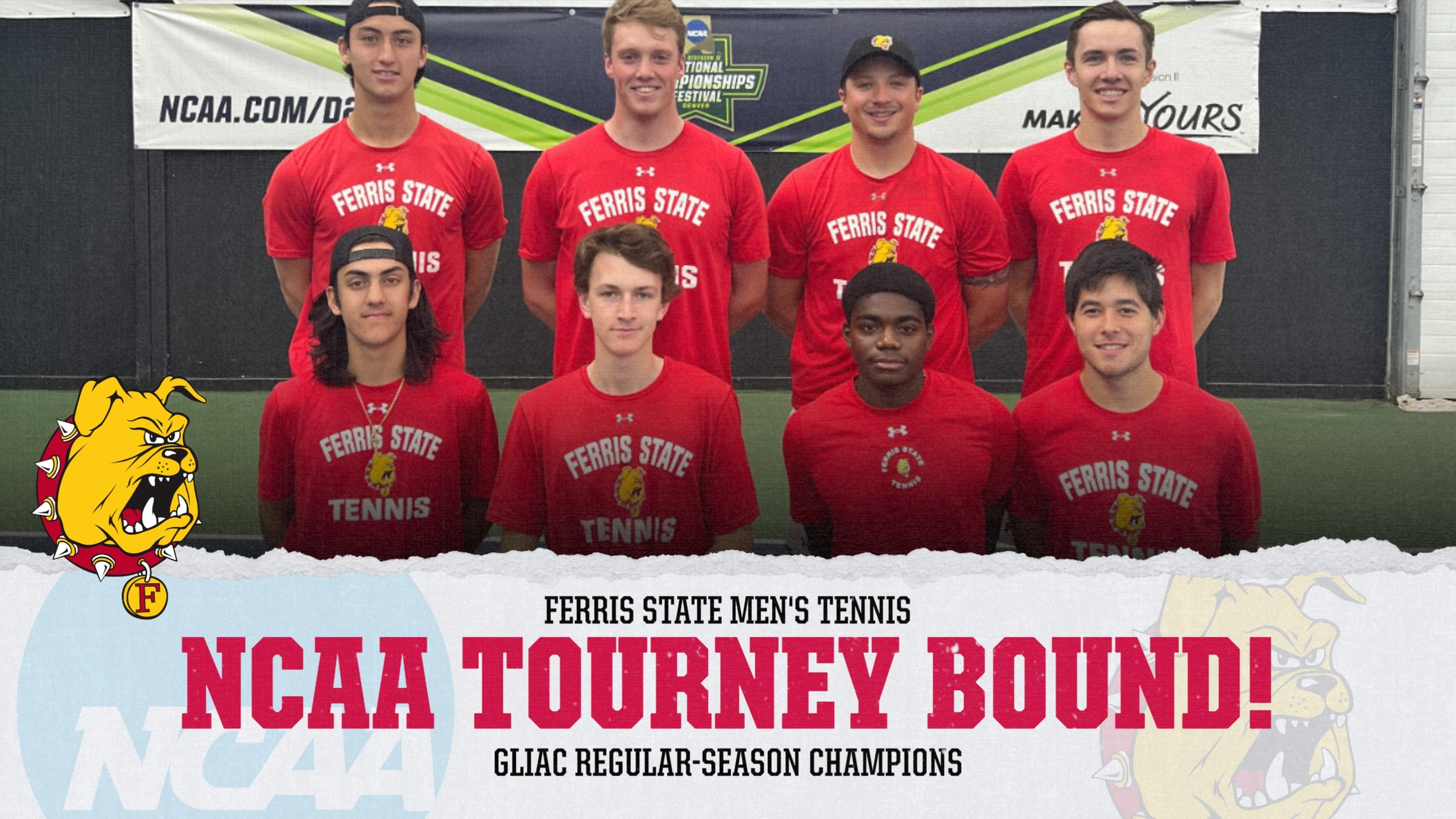 Ferris State Men's Tennis Receives Its 26th All-Time NCAA Division II Tournament Berth!