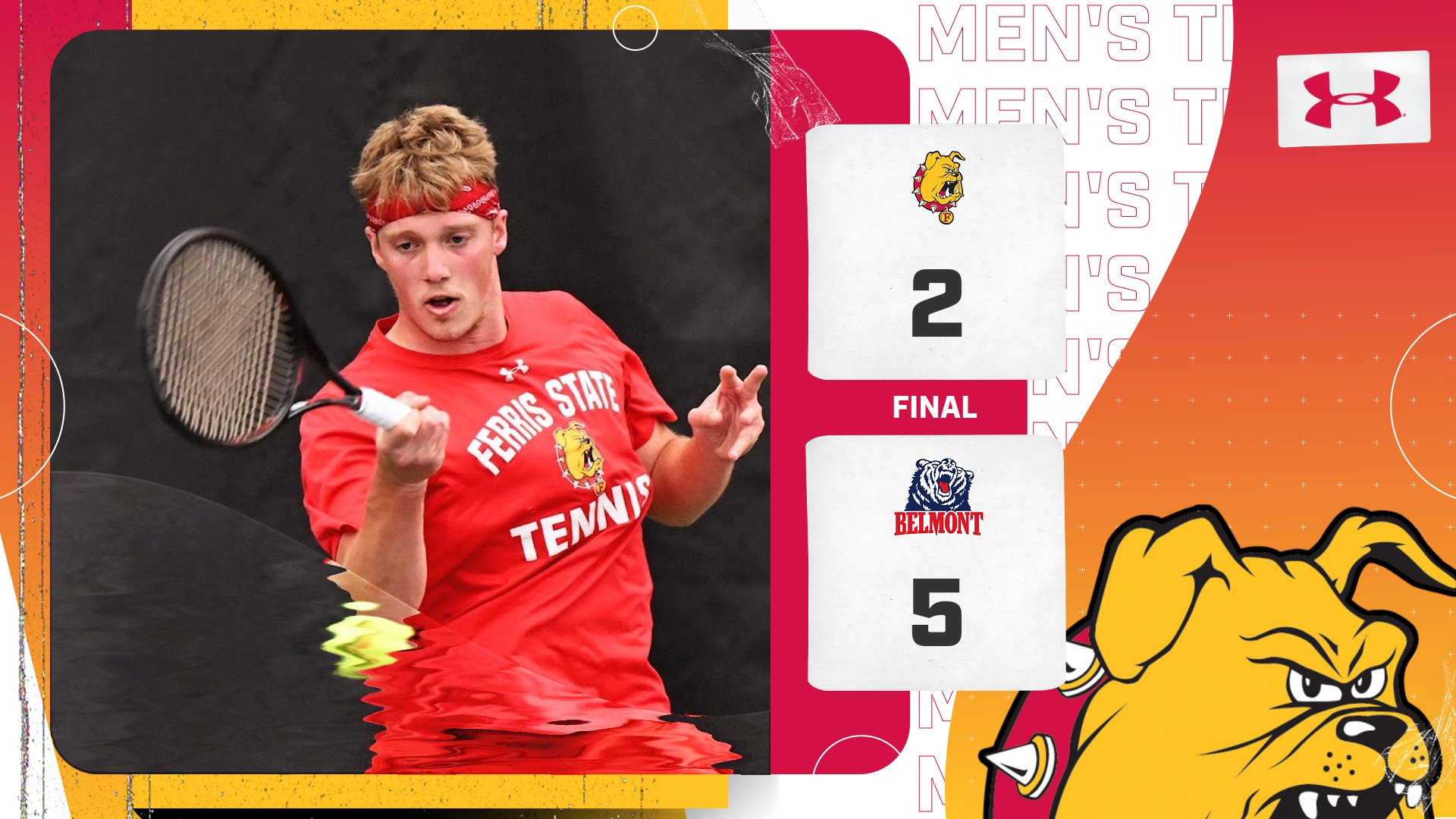 Ferris State Men's Tennis Starts Strong In Setback To NCAA D1 Belmont In Florida