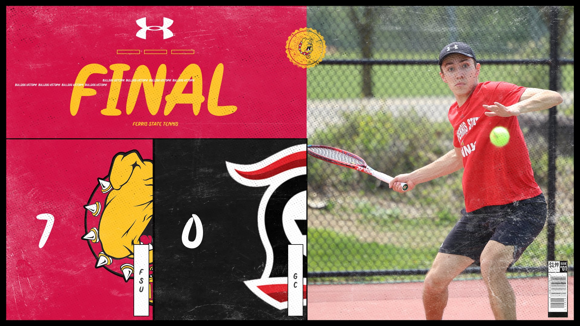 Ferris State Men's Tennis Opens Weekend Action With Home Win Over Grace