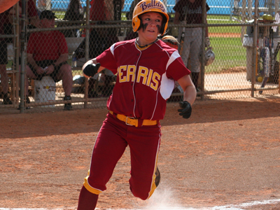 Morgan Kramerich's two-RBI triple in the eighth inning represented the game-winning hit.  (Photo by Eric Carlson)
