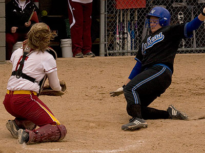 FSU held off the Lakers by throwing out the potential tying run at the plate in game one (Photo by Eric Carlson)