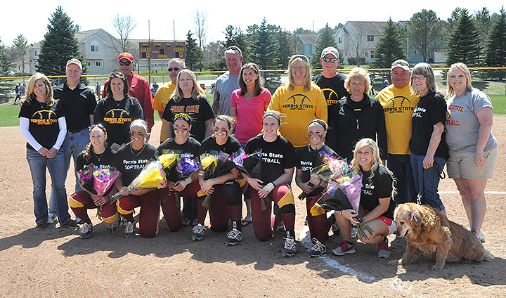 Ferris State Softball Moves Into Second-Place Tie In GLIAC By Winning Two Senior Day Games