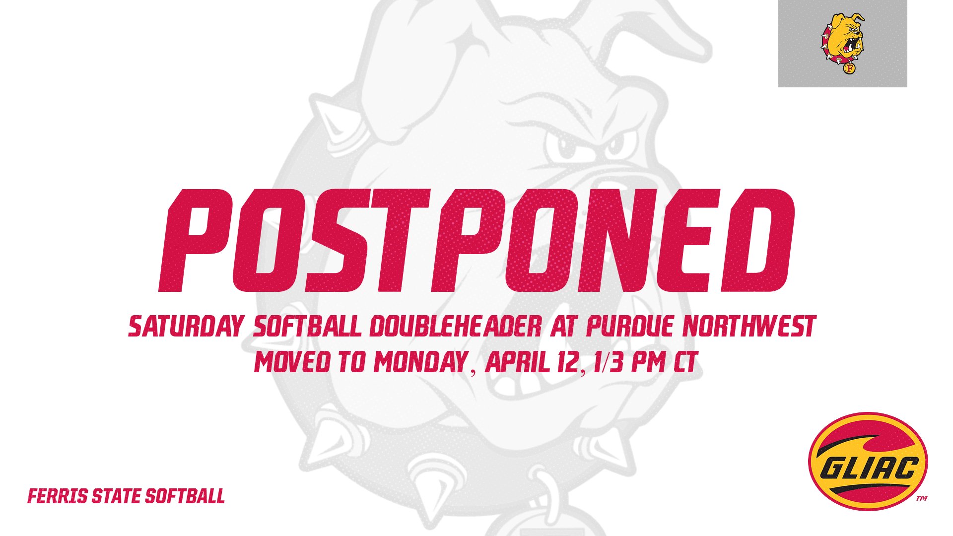 Saturday's Softball Doubleheader At Purdue Northwest Postponed To Monday