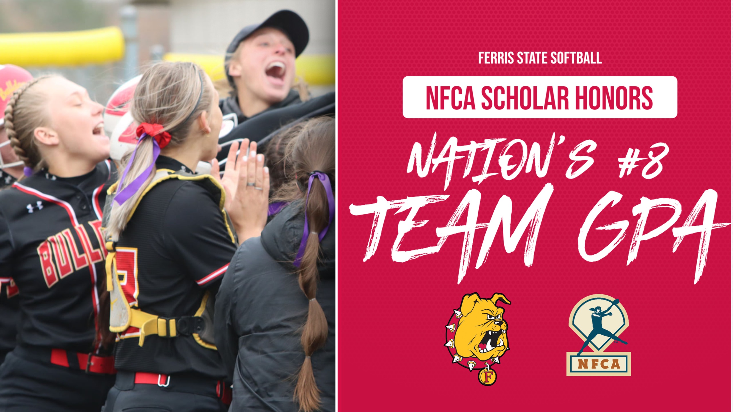 Ferris State Softball Earns Nation's Eighth-Highest Team GPA With 18 All-America Scholar-Athletes