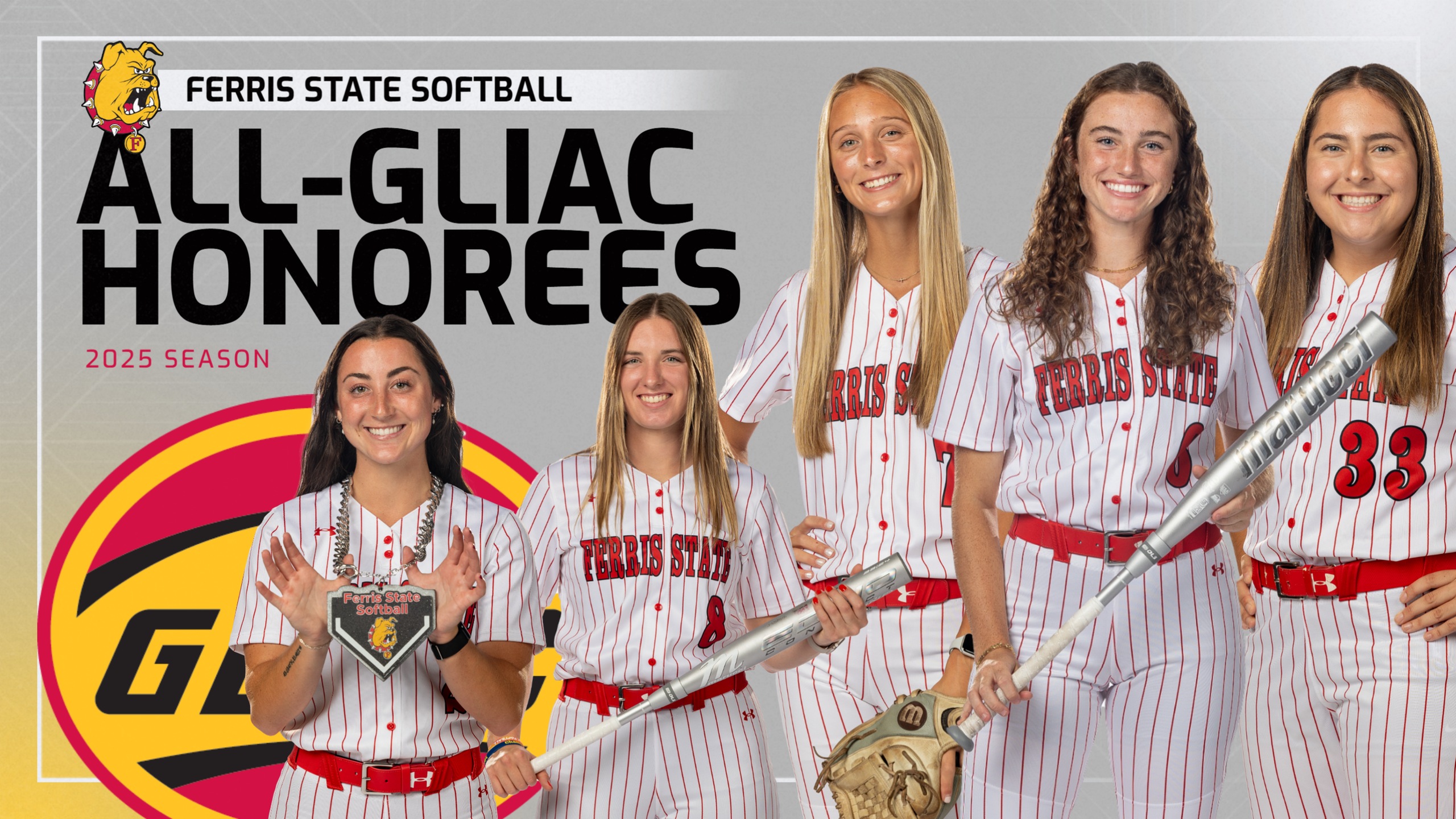 Five Ferris State Softball Standouts Garner All-GLIAC Honors
