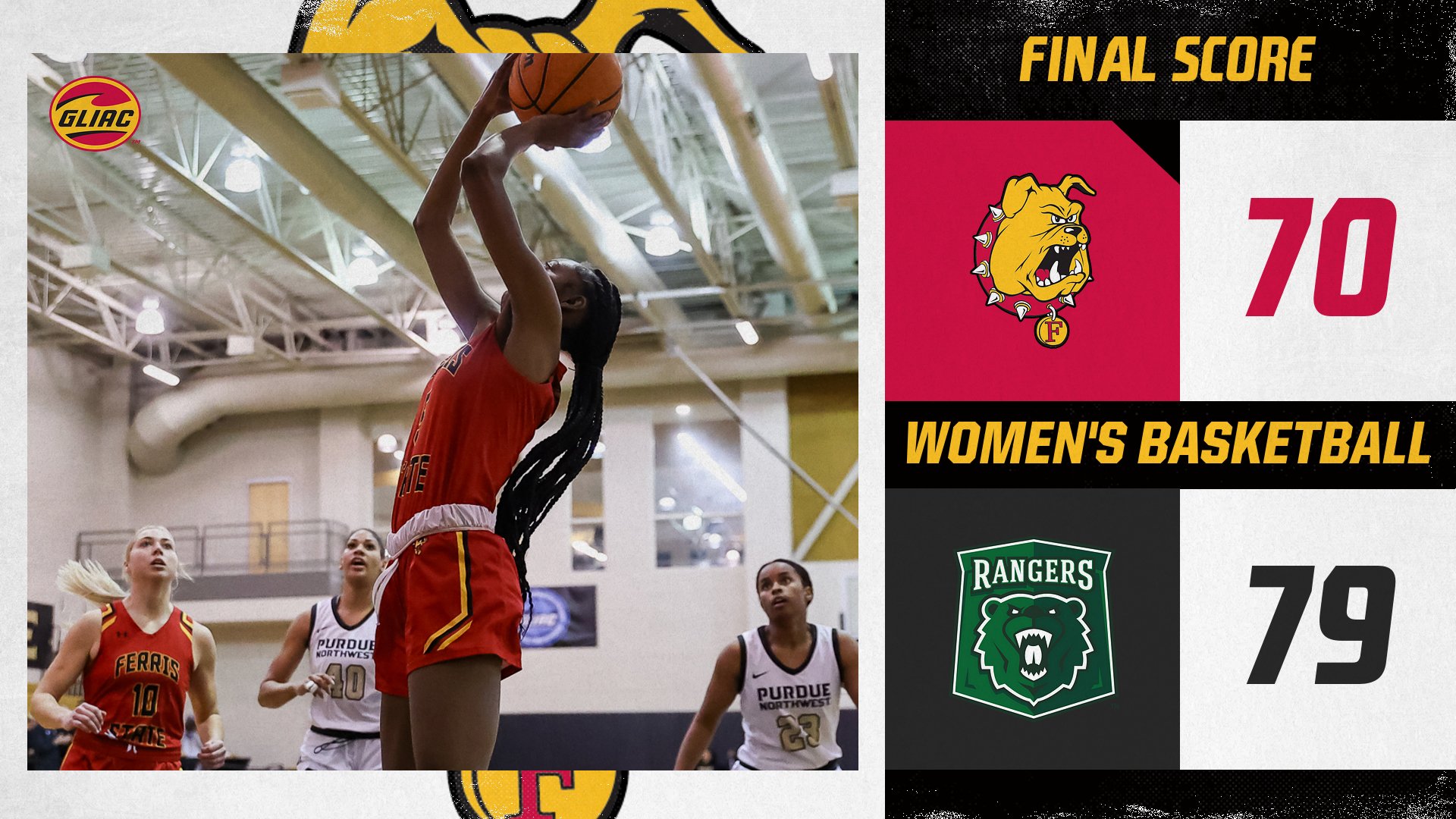 #5 Ferris State Suffers First Setback In Road Decision At Parkside