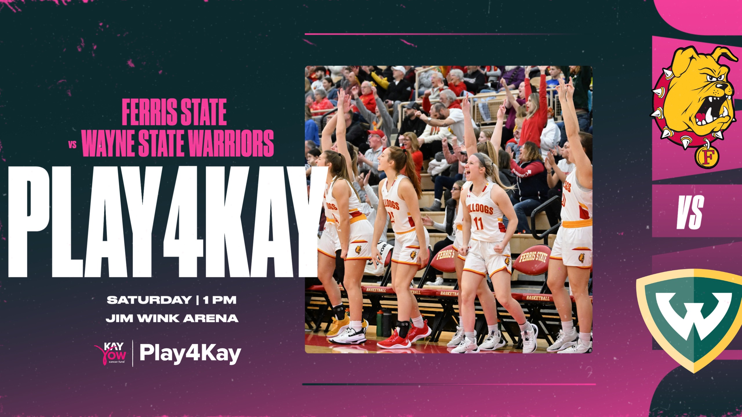 Ferris State Women's Basketball To Take Part In Play4Kay Initiative This Saturday