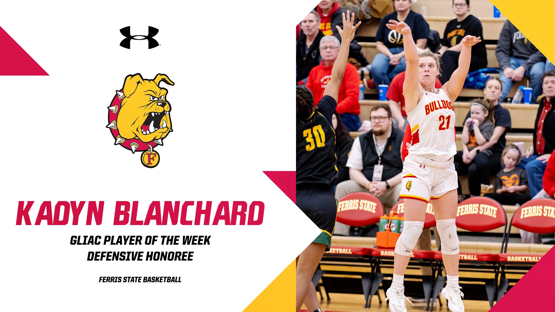 Ferris State's Kadyn Blanchard Tabbed As GLIAC Defensive Player Of The Week