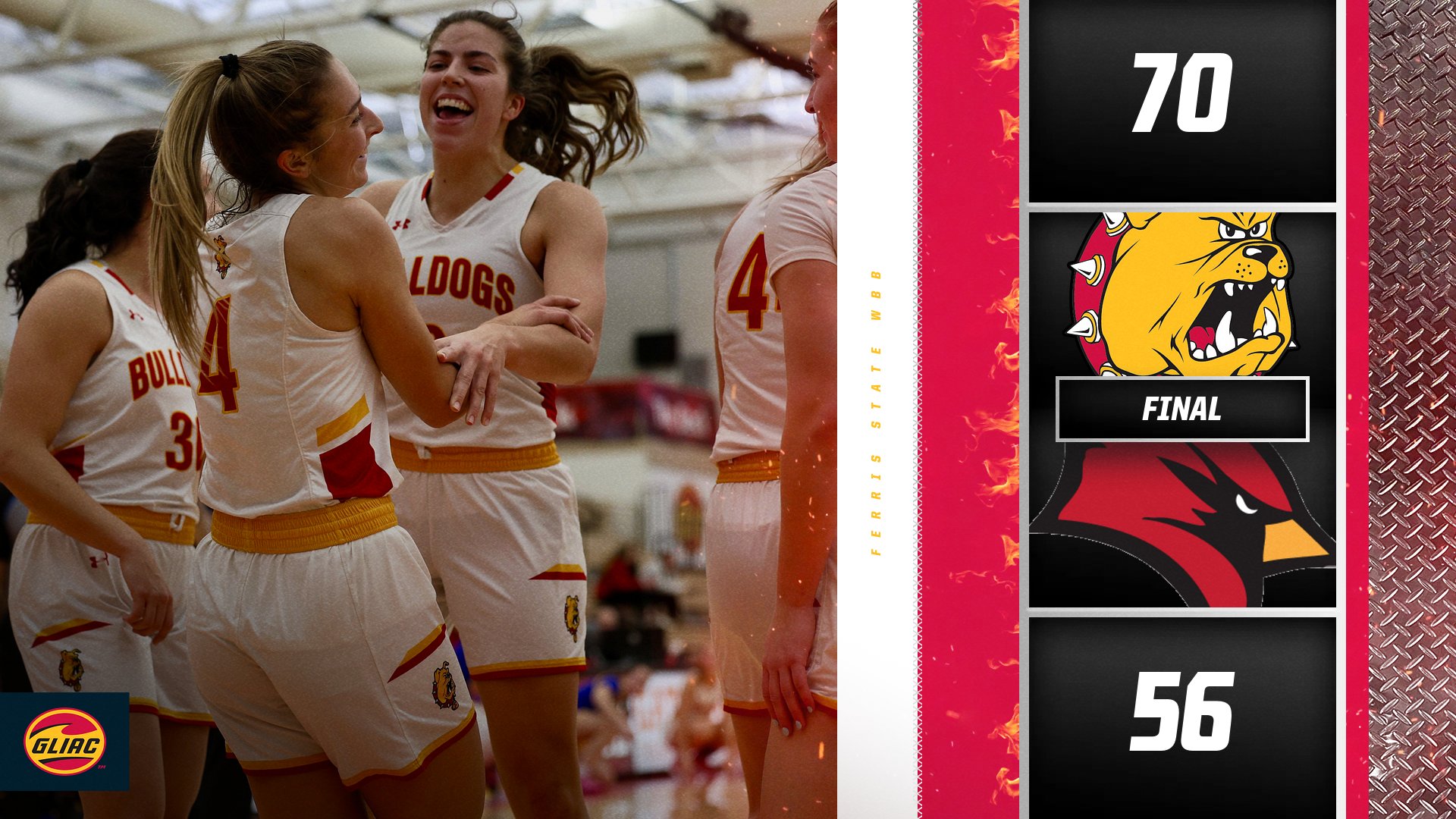 Ferris State Opens New Year With GLIAC Victory Over Saginaw Valley State