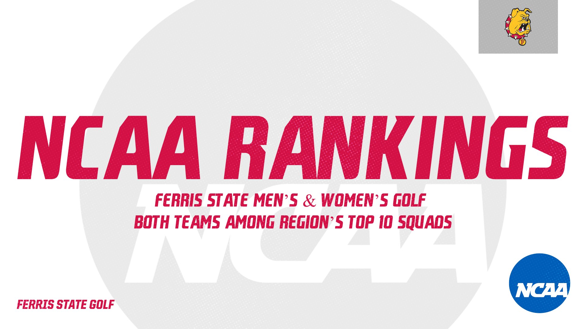Ferris State Golf Teams Ranked Among Region's Top 10 Squads